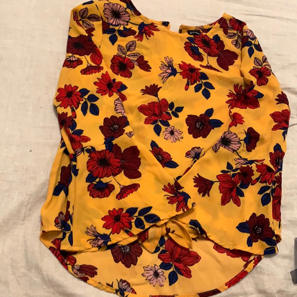 Silk like long sleeve